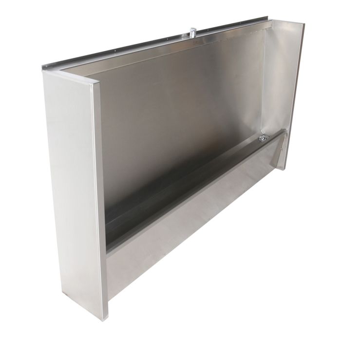 Floor Standing Stainless Steel Urinal Trough with Exposed Cistern Floor Standing Stainless Steel Urinal Trough with Exposed Cistern
