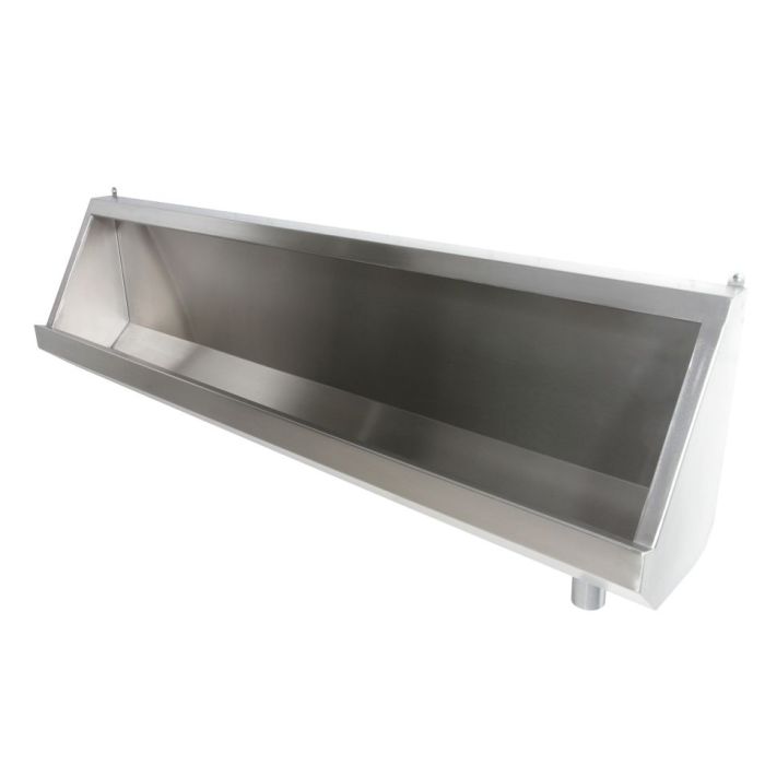 Stainless Steel Urinal Trough with Exposed Cistern Stainless Steel Urinal Trough with Exposed Cistern