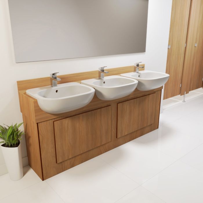 SGL Postformed Laminated Vanity Top (Semi-Recessed Style) SGL Postformed Laminated Vanity Top (Semi-Recessed Style)