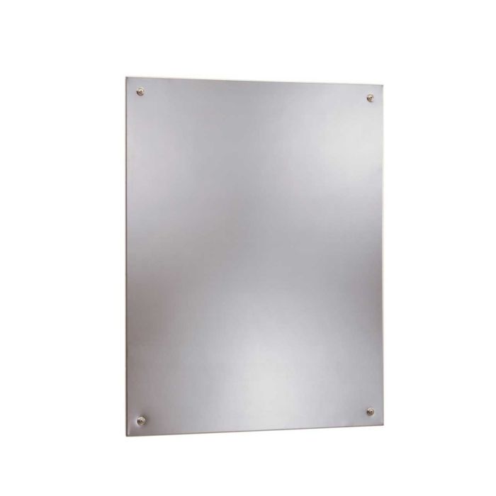 Bobrick Stainless Steel Frameless Mirror Bobrick Stainless Steel Frameless Mirror