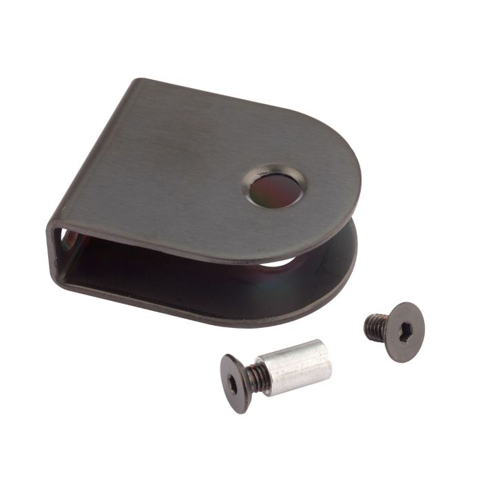 Black U-bracket - Aluminium (Various Sizes) | Commercial Washrooms Black U-bracket - Aluminium (Various Sizes) | Commercial Washrooms