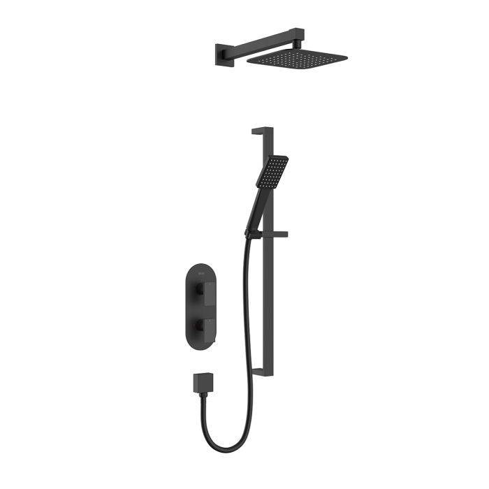 Tangram Black Concealed Dual Control Shower Pack | Bristan Tangram Black Concealed Dual Control Shower Pack | Bristan