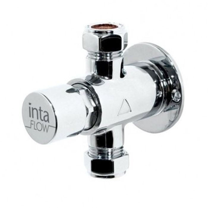 Inta Push Button Shower Control with Adjustable Timed Flow and Anti Block