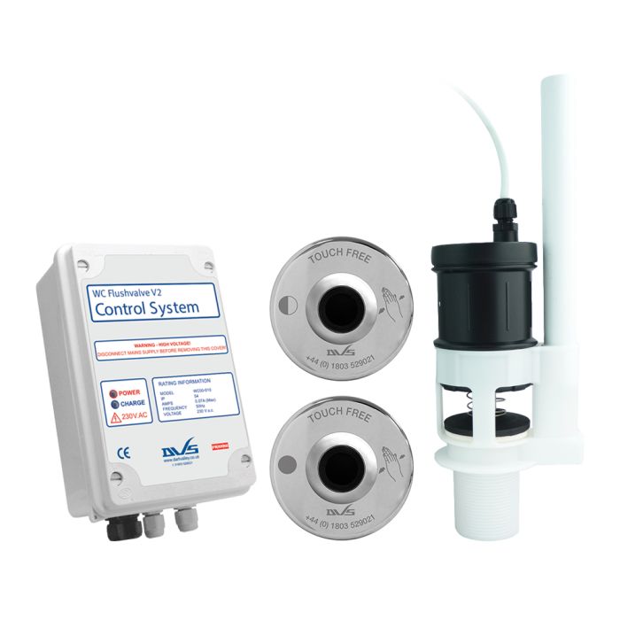 KWC DVS Toilet Sensor Flush kit with Dual Wave-on Sensors (Full and Half Flush) WC03-036, WC03-037 KWC DVS Toilet Sensor Flush kit with Dual Wave-on Sensors (Full and Half Flush) WC03-036, WC03-037