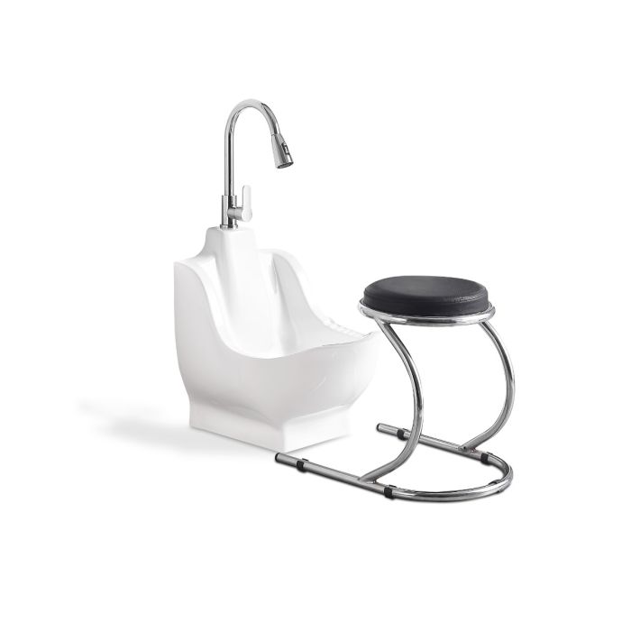 Pure Ceramic Wudu Washing and Ablution Station With Stool Pure Ceramic Wudu Washing and Ablution Station With Stool