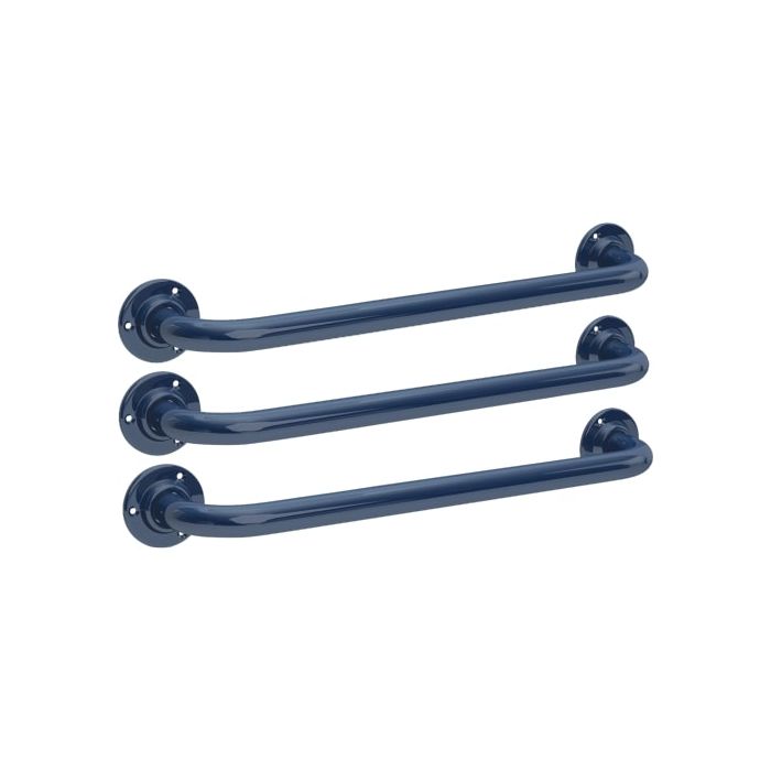 KWC DVS Straight Grab Rails 600 mm Blue Three Pack