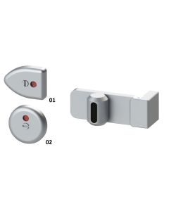 Challenger Toilet Cubicle Lock With Round or Angled Faceplate