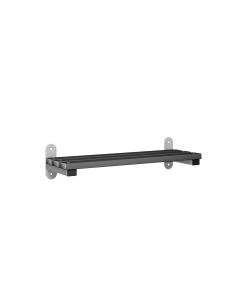 1000mm Wall Mounted Changing Room Bench Seat with Black Polymer Slats