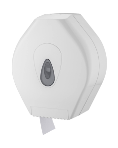 Fitzroy of London Toilet Roll Dispenser, Plastic, White With Clear Level Indicator