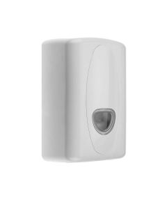 Fitzroy of London Toilet Tissue Dispenser, Plastic, White With Clear Level Indicator