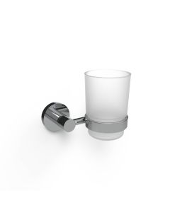 Fitzroy Of London Tumbler Holder, Including Tumbler, Polished Chrome| Commercial Washrooms