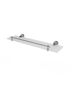Fitzroy Of London Glass Shelf, Chrome Polished | Commercial Washrooms