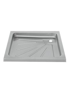 KWC DVS Stainless Steel Shower Tray For Inset Mounting (900 x 900mm) and Grated Waste