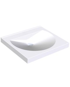 KWC DVS Miranit Ronda 600mm Washbasin No Tap Holes