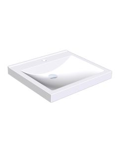 KWC DVS Miranit Quadro 600mm Washbasin with Tap Hole