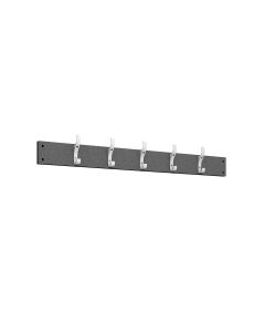 1000mm Wall Mounted Black Polymer Hook Board