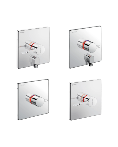 Delabie SECURITHERM Recessed Thermostatic Sequential Shower Mixer Valve