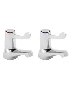 KWC DVS Pair of Lever Action Basin Taps
