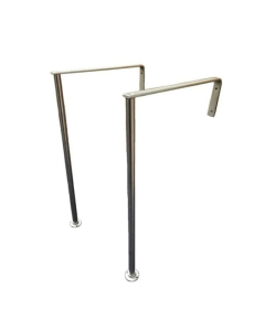 Shaws 12" Stainless Steel Legs & Brackets (x2) | Commercial Washrooms