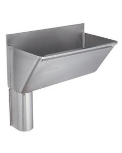 KWC DVS Surgeon’s Scrub Up Stainless Steel Trough 1600mm LH Waste