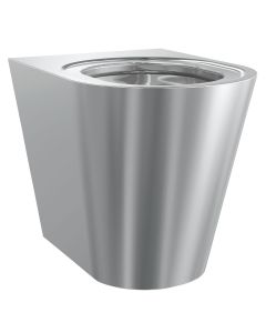 KWC DVS Campus Back to Wall Stainless Steel Toilet
