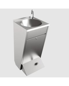 KWC DVS Foot Operated Stainless Steel Wash Hand Basin