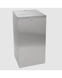 KWC DVS Stainless Steel Waste Bin with Lockable Lid 30L