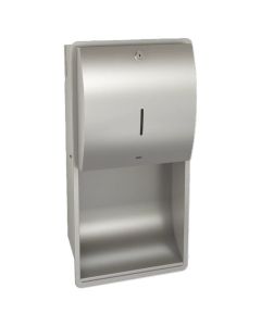 KWC DVS Stratos Recessed Wall Mounted Paper Towel Dispenser Stainless Steel