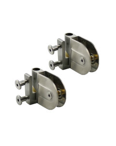 Rise and Fall Cubicle Hinge (Pair) - Stainless Steel 
