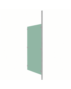 Green Solid Grade Laminate (SGL) Washroom Modesty Screen