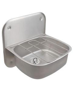 Twyford Wall Hung Bucket Sink with Splashback and Grid