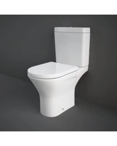RAK-Resort Maxi Close Coupled Full Access Open Back WC Pan | Wrap Over Seat | Commercial Washrooms