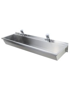 Pland Madeira Stainless Steel Wash Trough Sink | Commercial Washrooms
