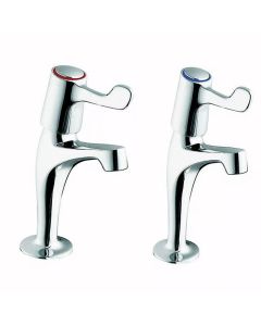 Twyford High Neck Hospital Pillar Taps (HBN 00-10C)