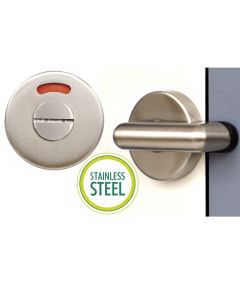Stainless Steel Pilaster Mounted Cubicle Lock & Indicator Bolt (13-19mm)