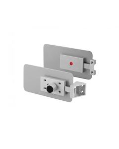 Value Quick Release Toilet Cubicle Lock and Cover Plates - Horizontal 