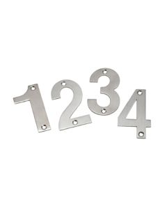 Numerical Stainless Steel Washroom Door Signs 