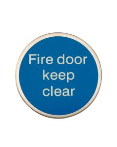 Adhesive Fire Door Keep Clear Sign