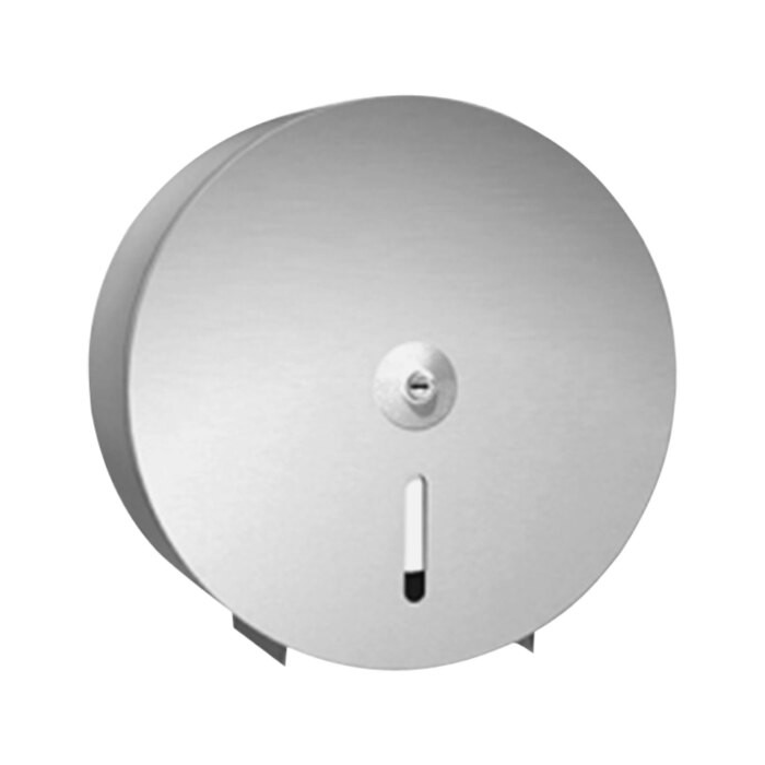 ASI Round Single 13.5" Jumbo Toilet Tissue Roll Dispenser Brushed Stainless Steel
