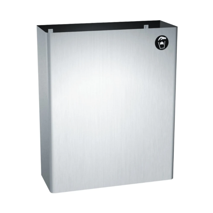 ASI Stainless Steel Wall Mounted Paper Towel Waste Bin, 25L ASI Stainless Steel Wall Mounted Paper Towel Waste Bin, 25L
