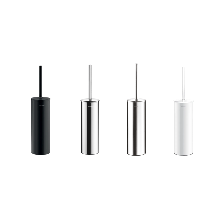 Delabie Wall Mounted Toilet Brush Set With Lid And Anti Theft Lock