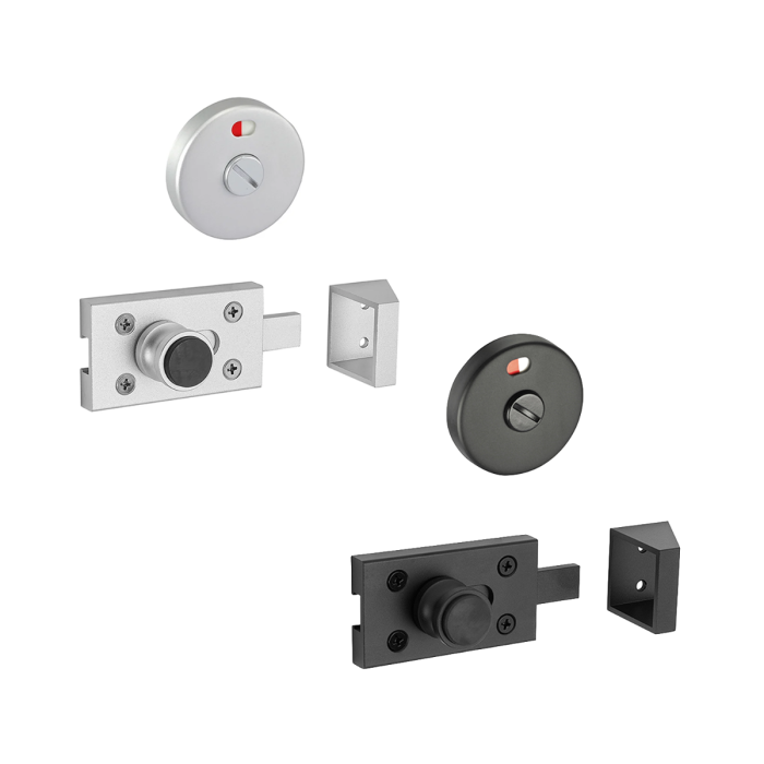 Toilet Cubicle Door Lock with Indicator