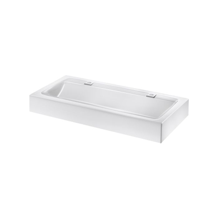 Delabie Mineralcast Wall Mounted Wash Trough (with Optional Leg)
