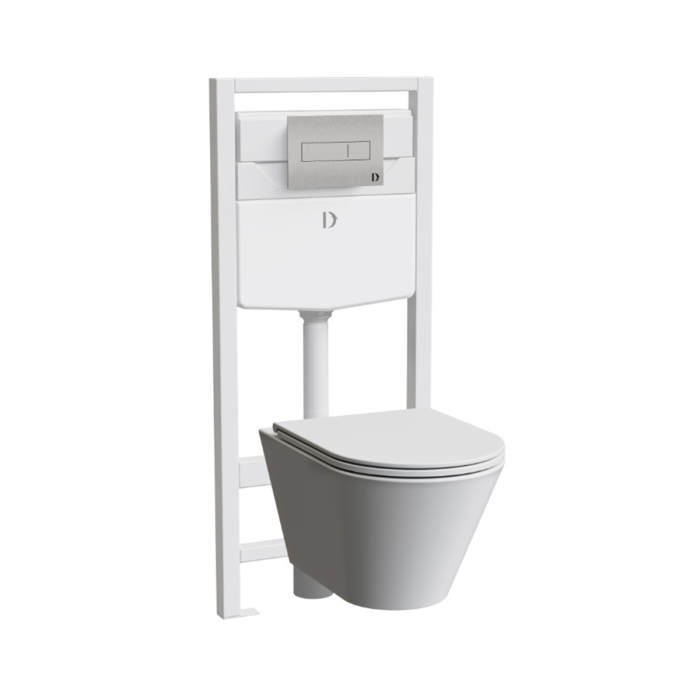 Dolphin Wall Mounted Pneumatic Toilet Pack