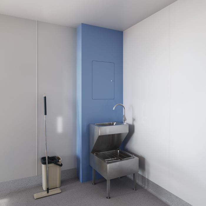 Flush Fronted Healthcare Janitorial Duct Module