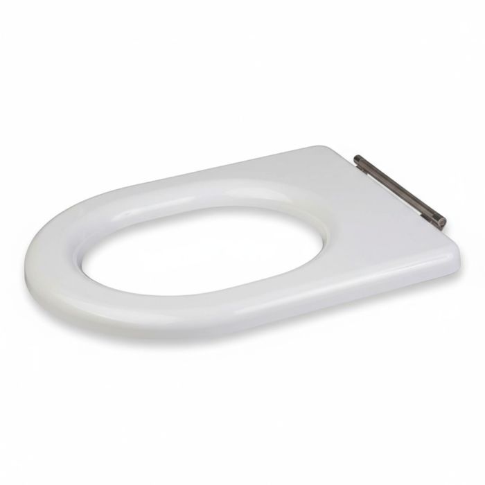 White RAK-Compact Special Needs Seat Ring for Rimless Toilet Pans | Commercial Washrooms White RAK-Compact Special Needs Seat Ring for Rimless Toilet Pans | Commercial Washrooms