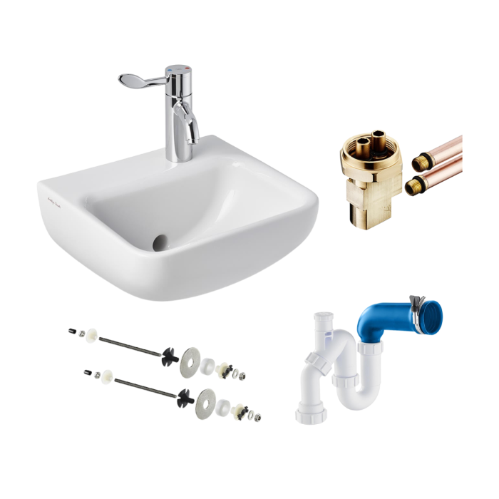 Armitage Shanks One Tap Hole Contour 21+ 40cm Medical Wash Basin Pack (Left or Right Handed)