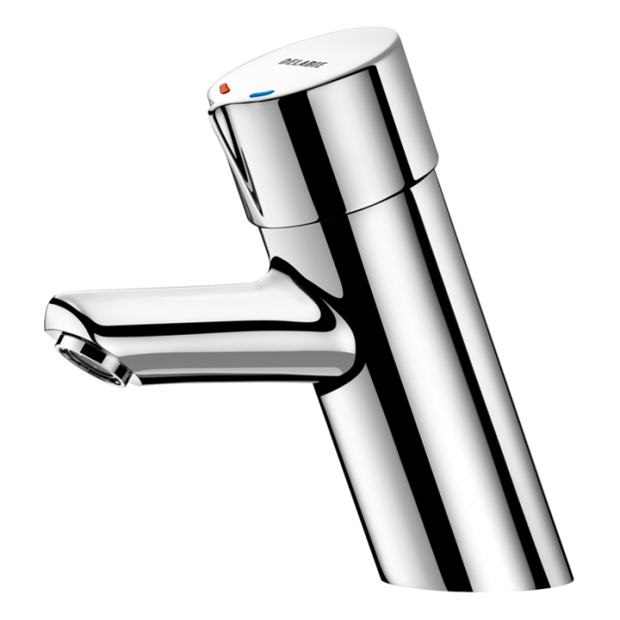 Delabie TempoMix Self Closing Mixer Basin Tap with Temperature Adjustment 79500015 Delabie TempoMix Self Closing Mixer Basin Tap with Temperature Adjustment 79500015