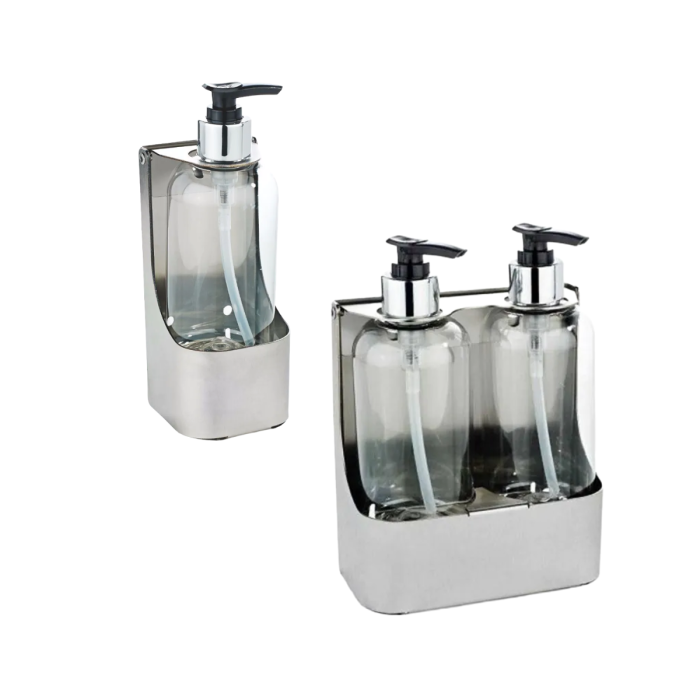 Brushed Stainless Steel Soap Bottle Holder