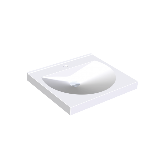 KWC DVS Miranit Ronda Washbasins - Single Station with Tap Holes KWC DVS Miranit Ronda Washbasins - Single Station with Tap Holes